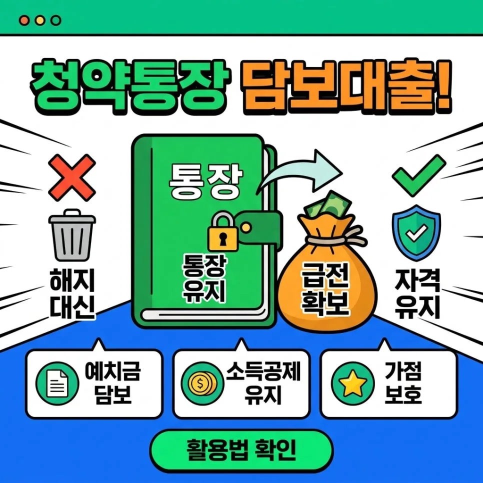 청약통장 담보대출, 2026년에도 유효할까? 급전 마련 꿀팁 — 비즈니스·경제 — js598s
