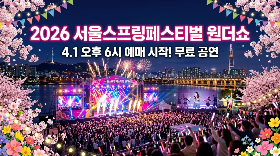 서울스프링페스티벌 '원더쇼' 2026 예매 완벽 공략 — 공연·전시 — wisdom1375 1