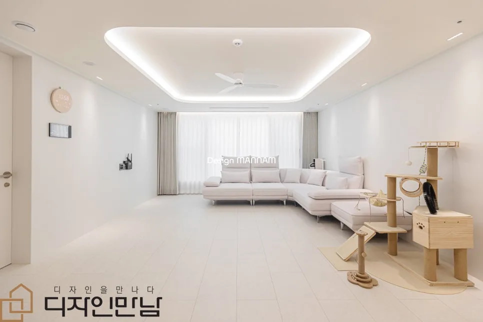 이천중리우미린트리쉐이드 84C타입 인테리어, 미니멀 화이트톤 완성 2026 — K-인테리어 — designmannam