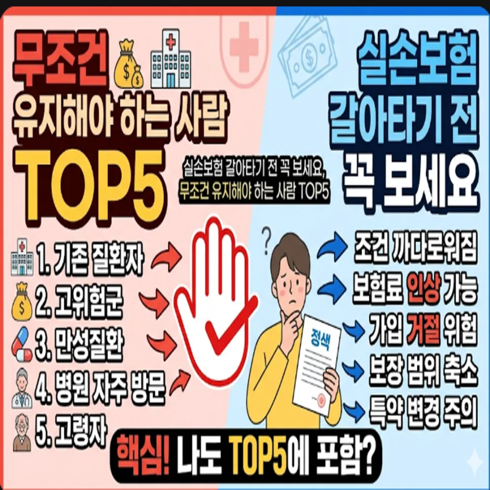 실손보험 4세대 전환, 유지? 갈아타기? 2026년 최신 비교 3