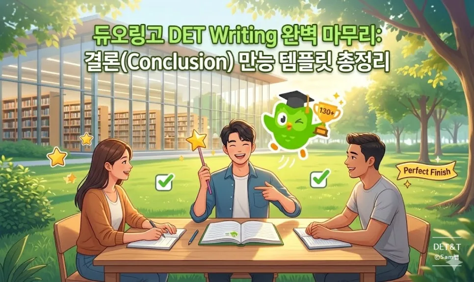 듀오링고 DET Writing 결론 템플릿: 고득점 마무리 전략 2026 — 교육·학문 — sam_in_cananda