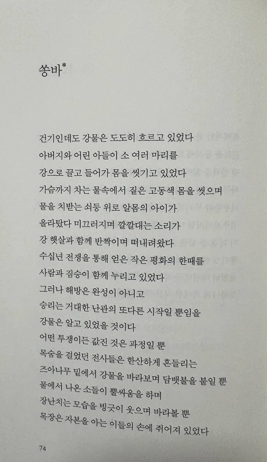 도종환 시 '쏭바' 속 베트남 전쟁의 아픔과 평화 2026 3
