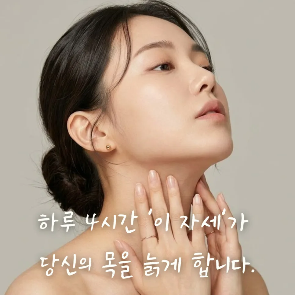 스마트폰 거북목 2026년 예방법: 목주름 없애는 3가지 습관 — 건강·의학 — honeyissue