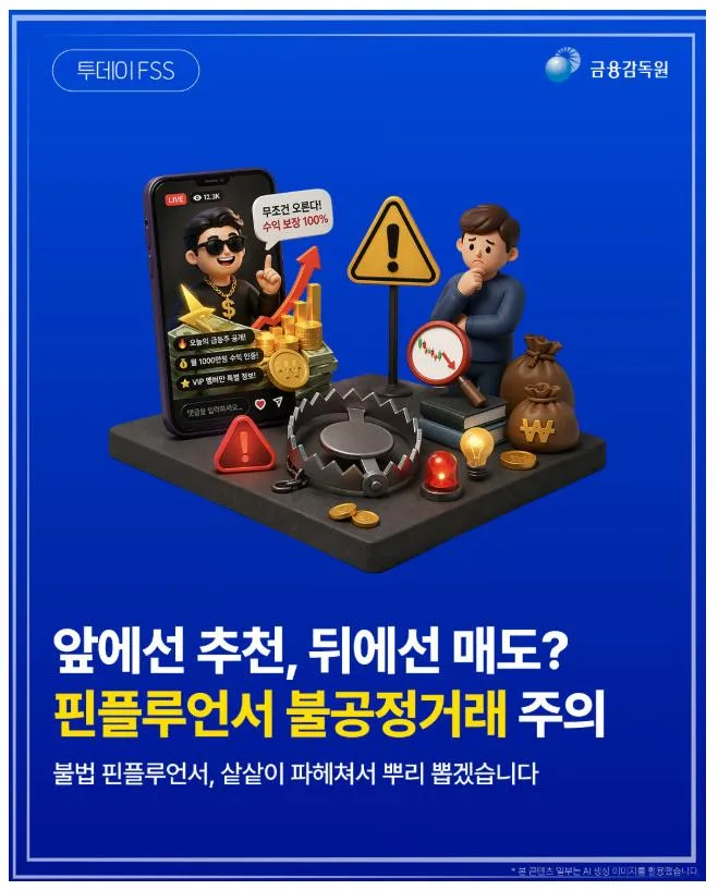 불법 핀플루언서 위험 3가지와 금융감독원 대처법 2026