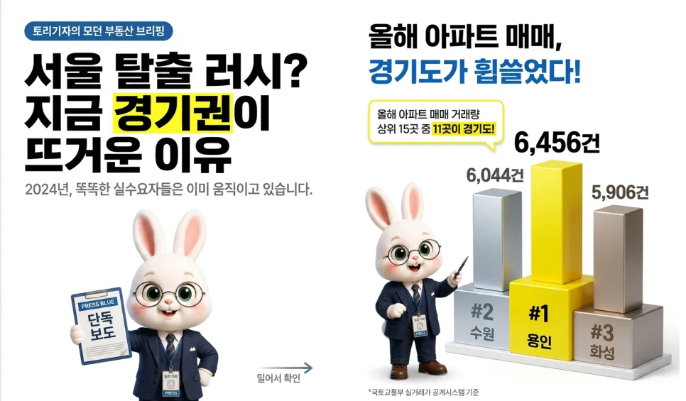 경기권 아파트 매매 2026: GTX 노선 따라 서울 접근성 UP!