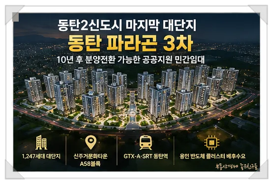 동탄 파라곤 3차 10년 전세 분양 전환 조건, 2026년 실수요자 필독 가이드 2