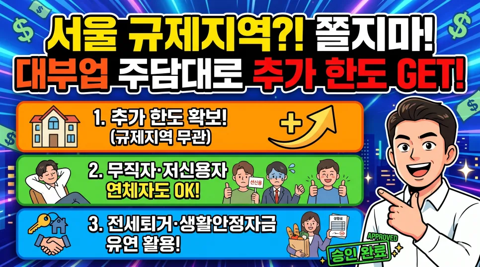 대부업체 주택담보대출 금리 비교 및 추가 한도 가능성 2026 2