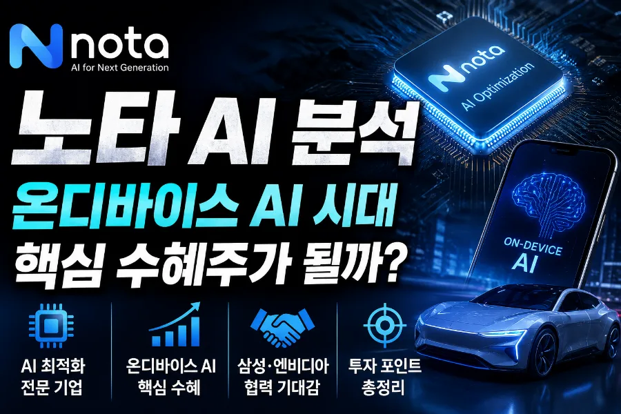 노타 AI, 온디바이스 AI 핵심 수혜주 될까? 2026 전망 분석 — IT·테크 — hellper0929