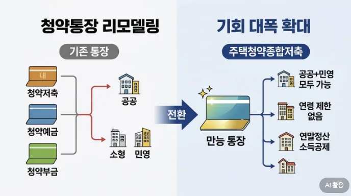 주택청약종합저축 전환, 2026년 혜택 놓치지 마세요!