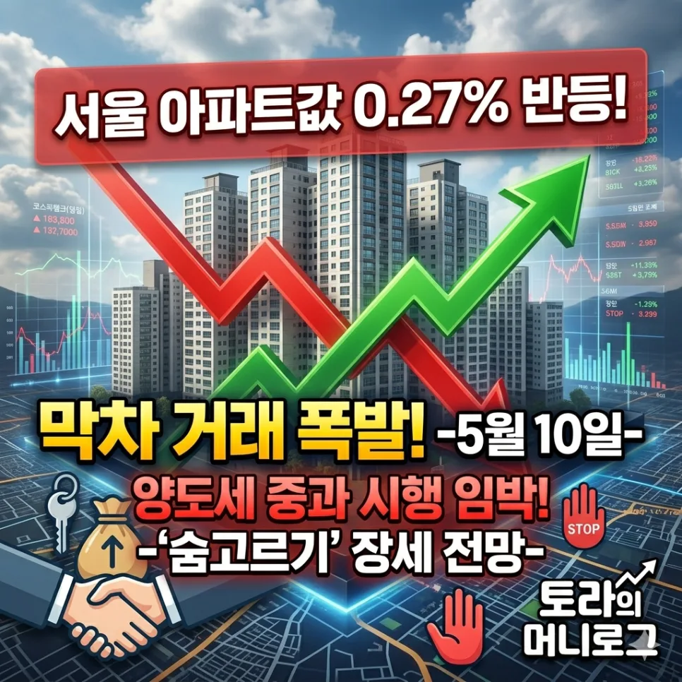 서울 아파트값 반등 2026: 양도세 중과 전 막차 효과 분석
