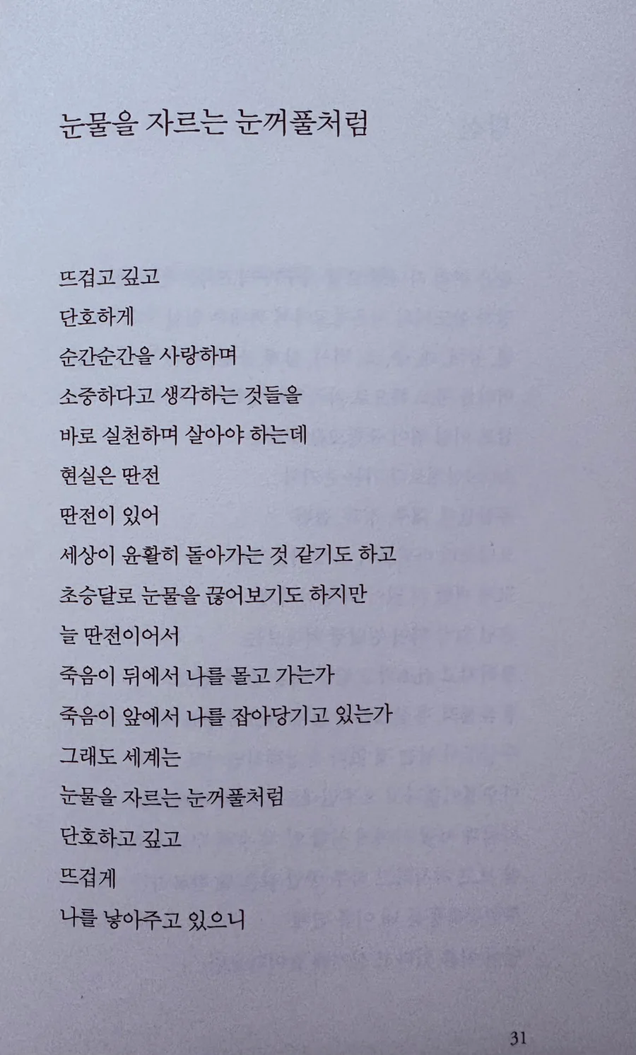 함민복 시, '눈물을 자르는 눈꺼풀처럼' 핵심 분석 2026 3