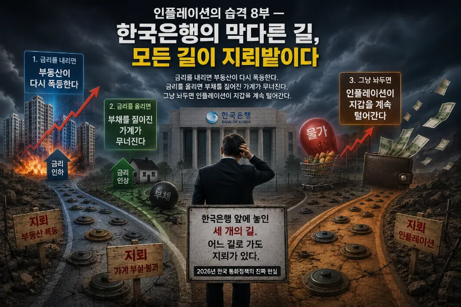2026년 한국은행의 딜레마: 금리, 부동산, 인플레이션 해법은?