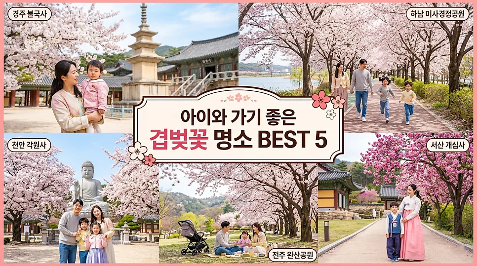 겹벚꽃 명소 BEST 5: 아이와 함께 떠나는 봄나들이 2026 — 한국여행 — i0865