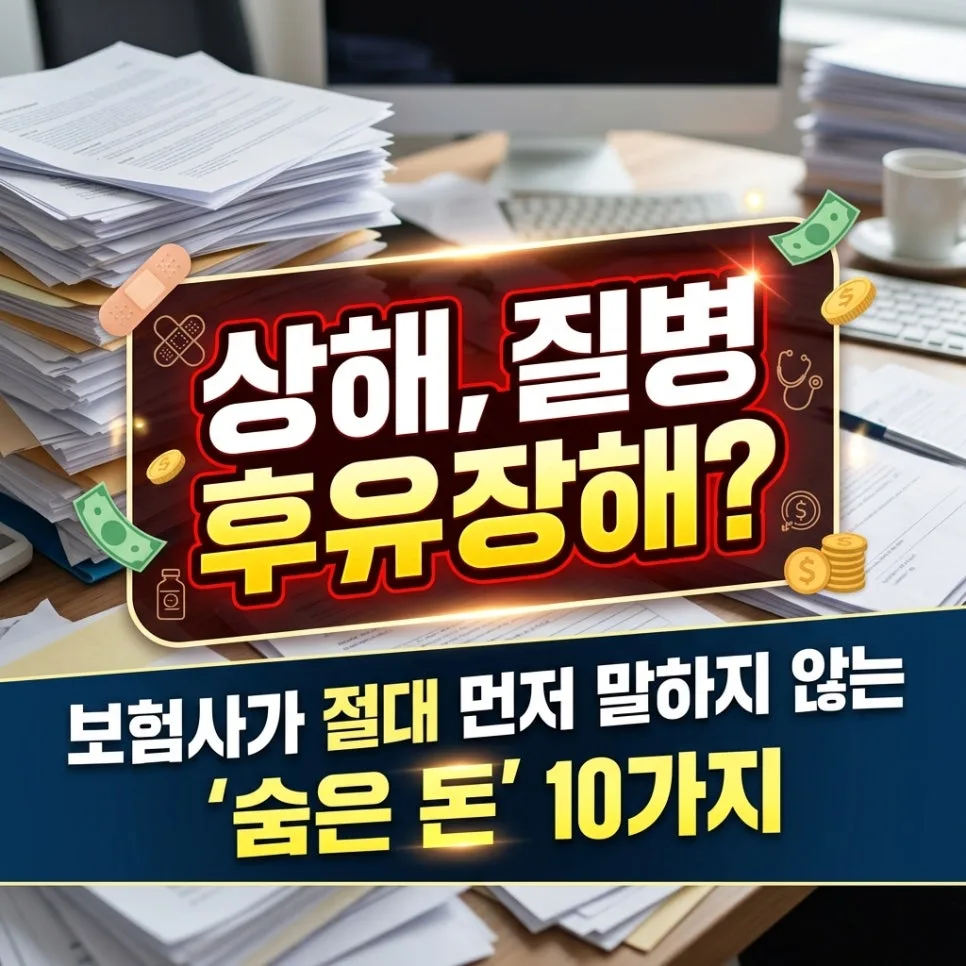 인공관절 수술 후 후유장해 보험금 1억? 2026년 보상 조건 총정리