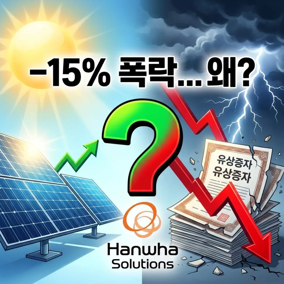 한화솔루션 주가 하락 원인과 전망 2026년 분석 — 비즈니스·경제 — moneymoment