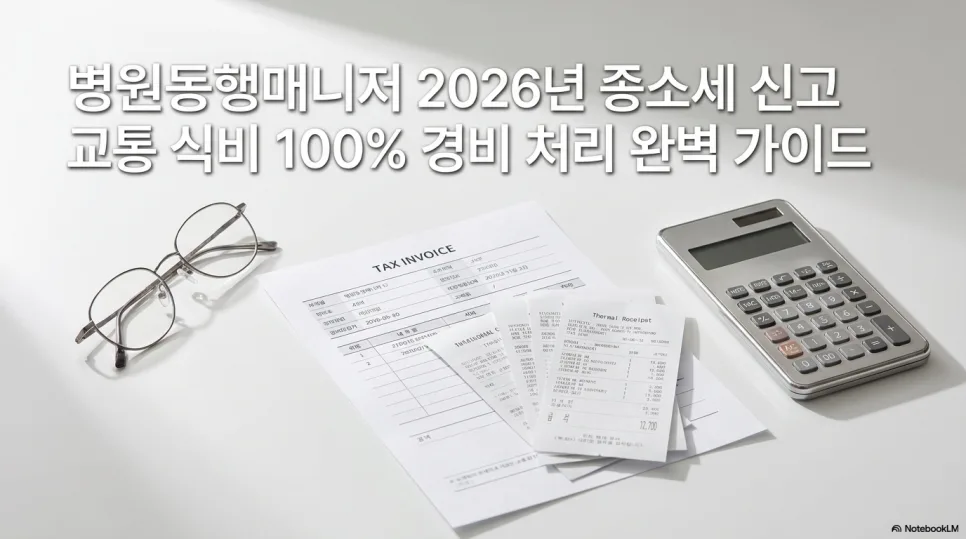 병원동행매니저 2026년 종소세: 교통비·식비 100% 경비 인정받는 법