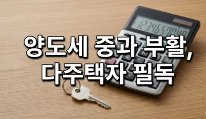 2026년 다주택자 양도세 중과, 피할 수 있을까? 전략 총정리