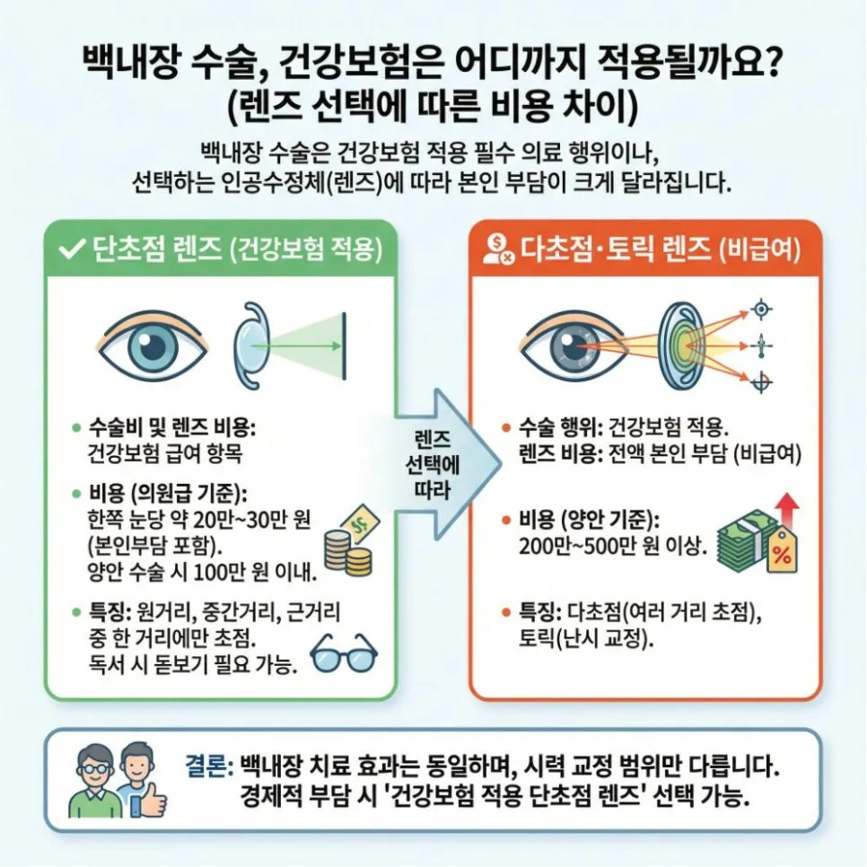 2026년 노인 백내장·녹내장 수술비: 건강보험 적용 범위 총정리 2