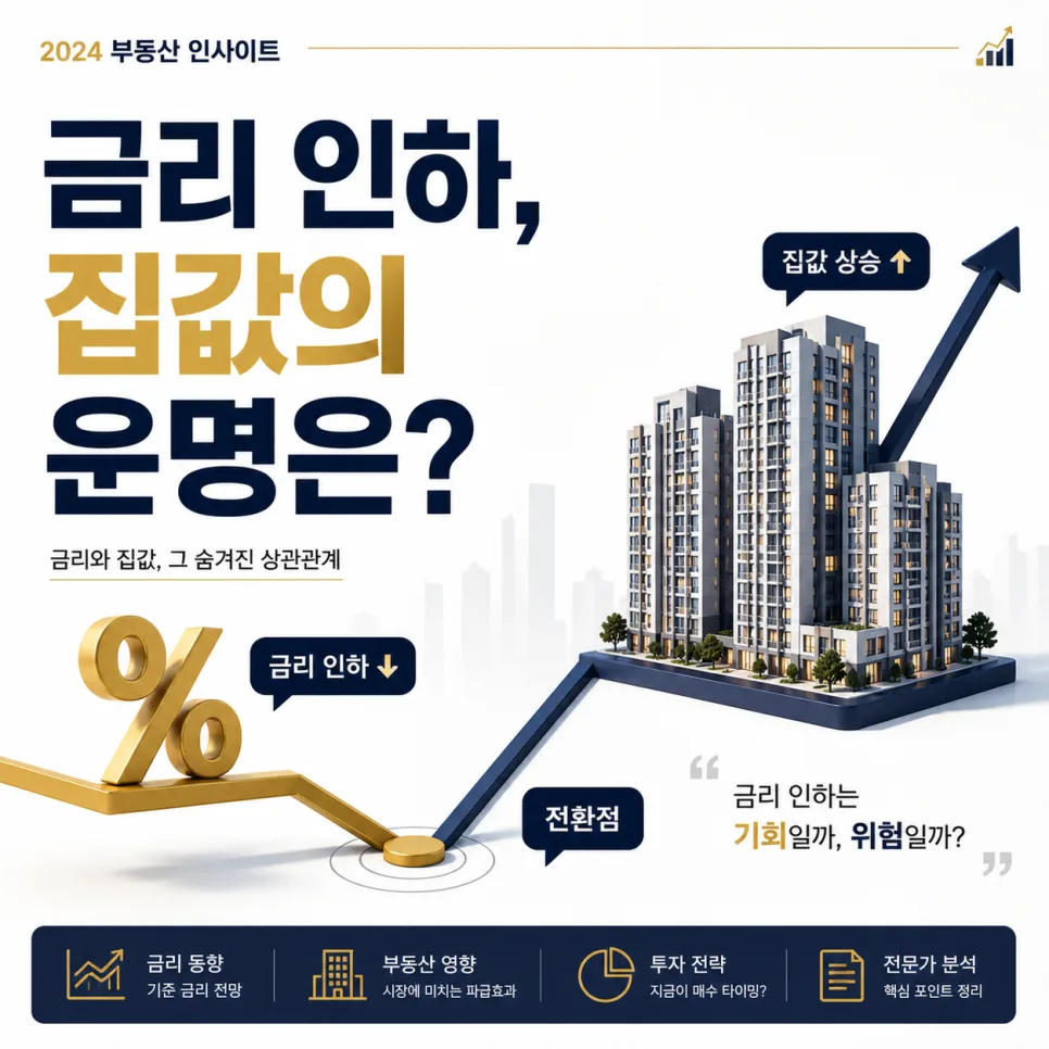 2026년 금리 인하, 집값 상승 시나리오 분석: 과거 데이터 기반 전망