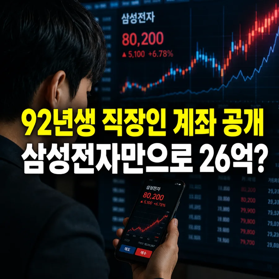 삼성전자 주식 26억 만든 92년생 비결 2026년 총정리
