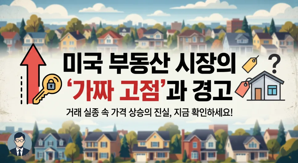 미국 부동산 거품 2026: 최고가 속 거래 실종 이유 3가지