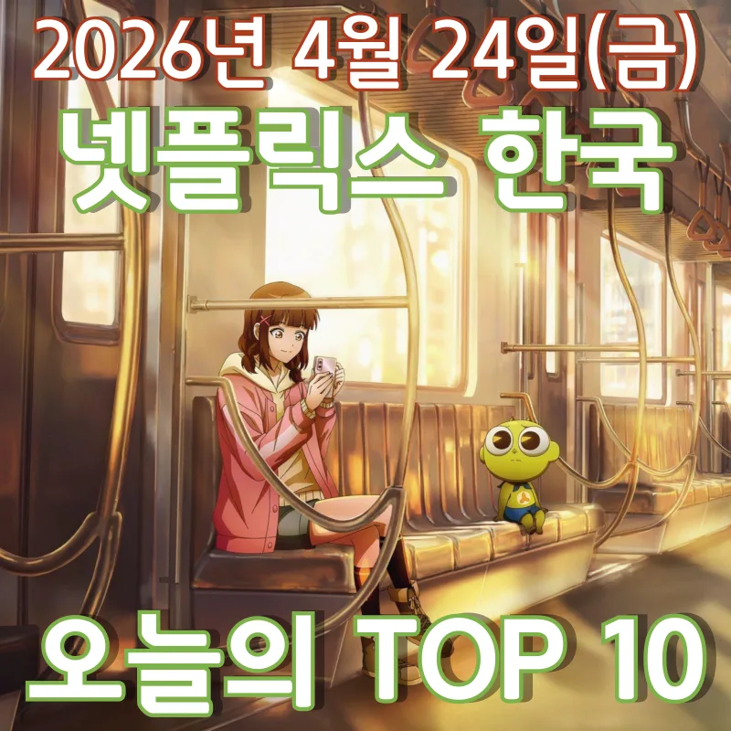 넷플릭스 한국 TOP 10: 2026년 4월 24일 신작 영화/시리즈 순위