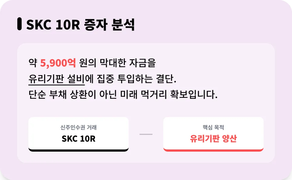 SKC 유상증자 2026: 유리기판 전망과 CES AI 투자 전략 2