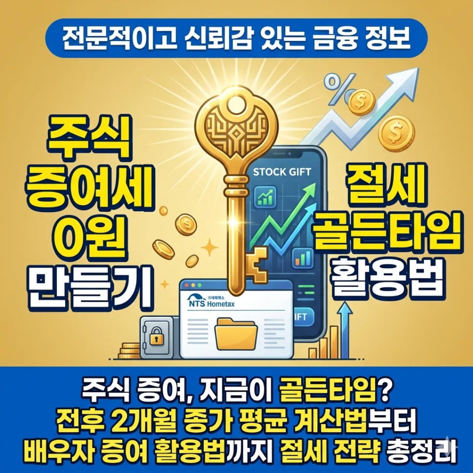 2026년 주식 증여 절세 방법: 증여세 계산 및 꿀팁 총정리