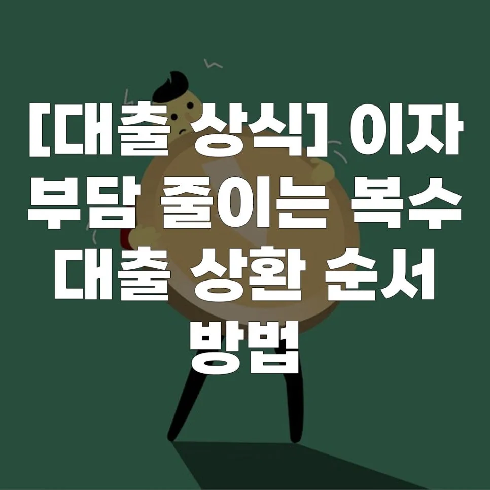 복수 대출 상환 순서 2026: 이자 줄이는 최적 전략 — 비즈니스·경제 — eunleeda