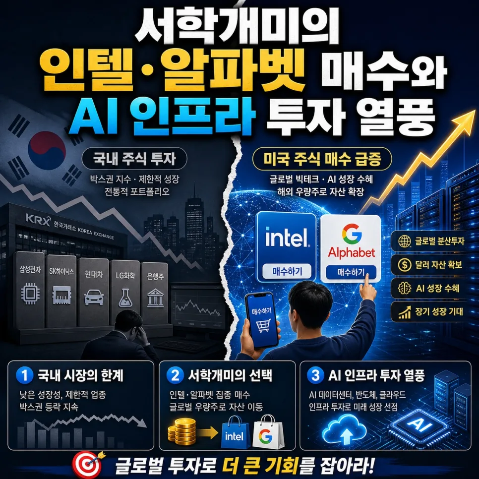AI 인프라 투자 2026: 인텔·알파벳 매수, 서학개미 전략 분석