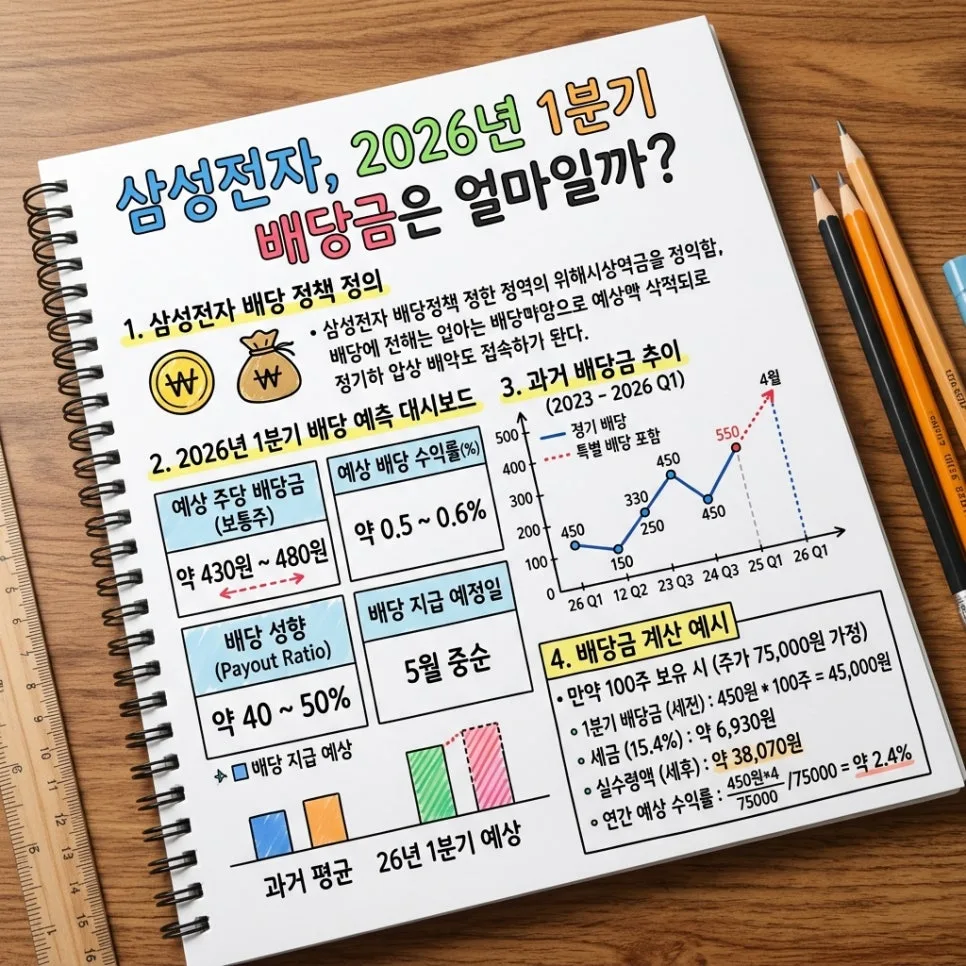 삼성전자 배당금 2026년 분기별 567원, 투자 전략은? (총정리) 3