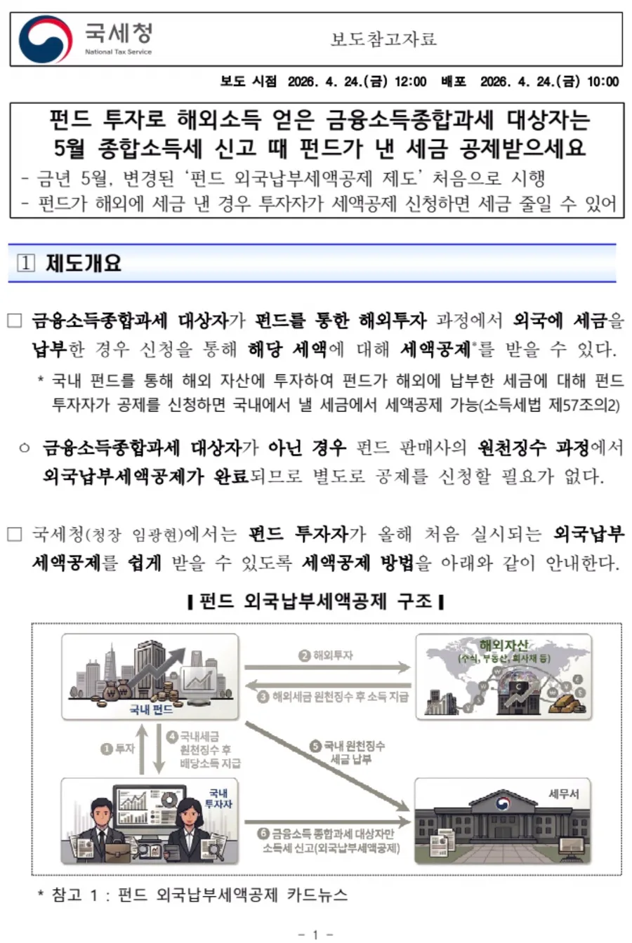 해외 ETF 세금 신고 2026: 놓치면 손해 보는 외국납부세액공제 2