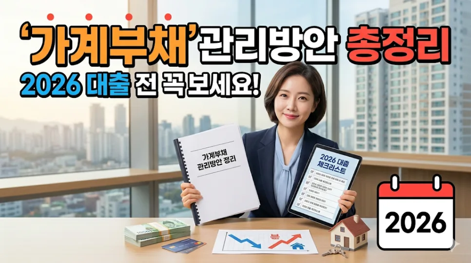 2026년 가계부채 관리, 대출 전 필수 확인 3가지