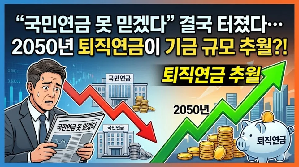 2050년 퇴직연금 vs 국민연금: 노후 대비 전략 2026년 총정리