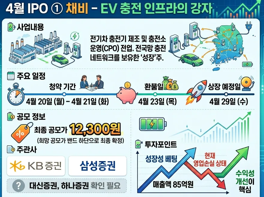 2026년 4월 공모주 청약, 채비·코스모로보틱스 핵심 분석 2