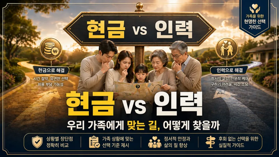 간병인 보험 2026: 사용일당 vs 지원일당, 현명한 선택법 2