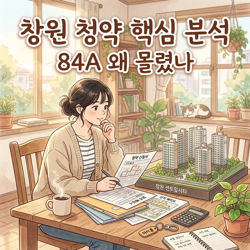 창원 메트로시티 1순위 경쟁률 14대1 돌파, 84A 인기 비결은? (2026)