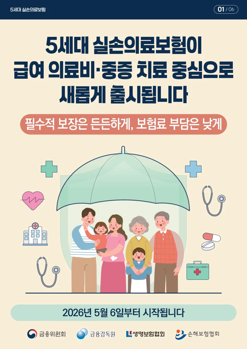 5세대 실손보험 개편 핵심 총정리: 2026년 보험료 인하 및 선택 가입 전략 2