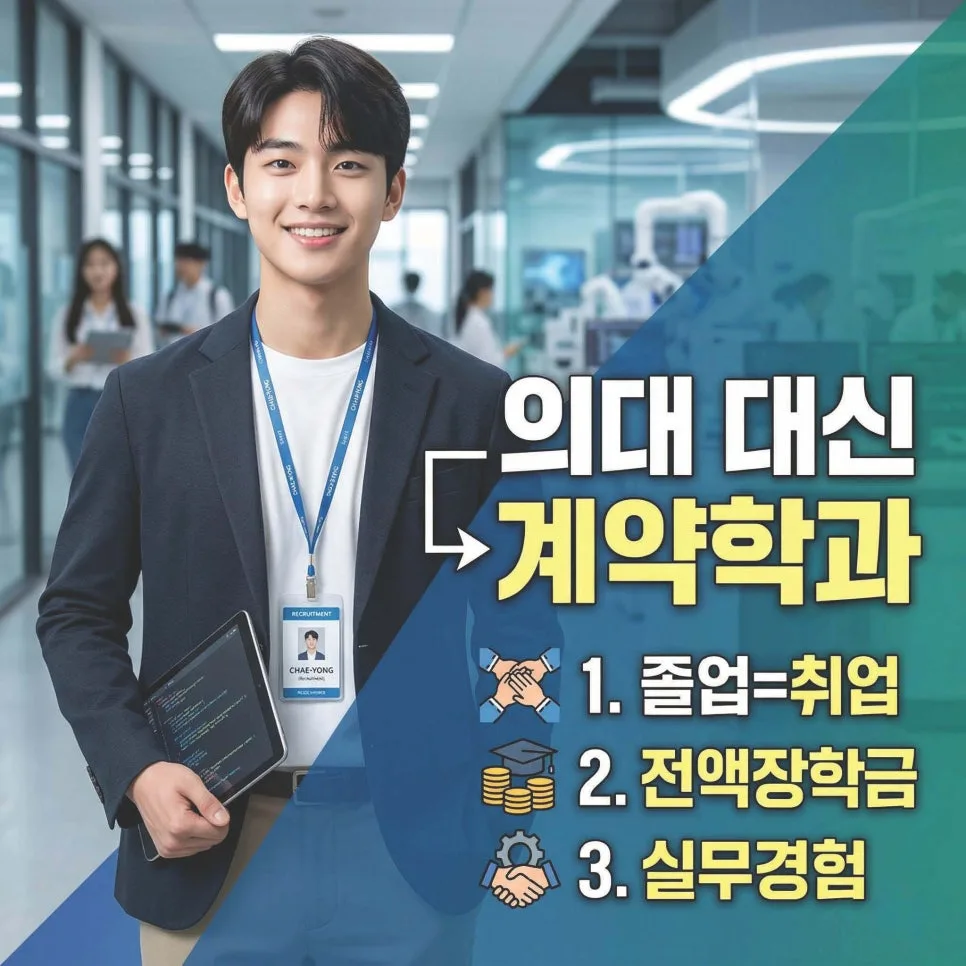 2026년 계약학과, 의대 대신 선택해야 할 3가지 이유 — 교육·학문 — eunjung145