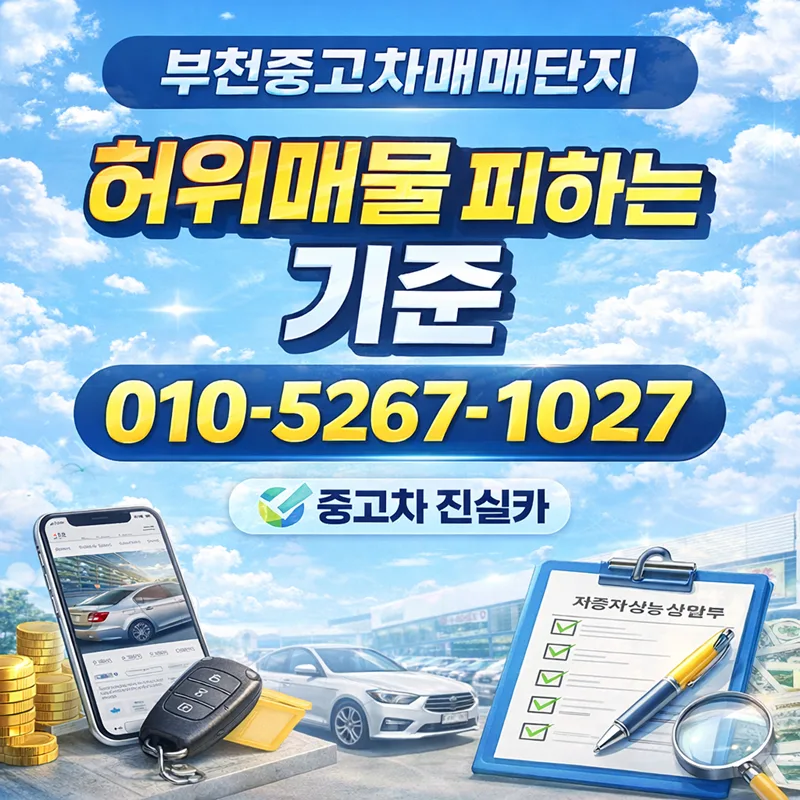 부천중고차 허위매물 구별법 2026: 헛걸음 방지 3가지 핵심 기준 — 자동차 — goodnews7855