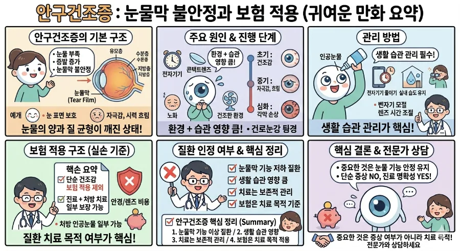 안구건조증 원인부터 실손보험 적용까지 2026년 총정리 — 건강·의학 — ban50007