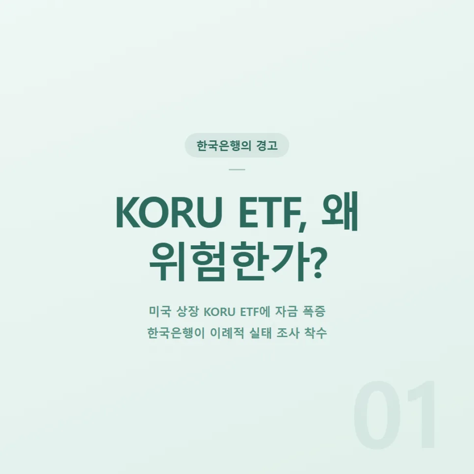 KORU ETF 3배 레버리지, 한국 증시 흔드는 이유 2026