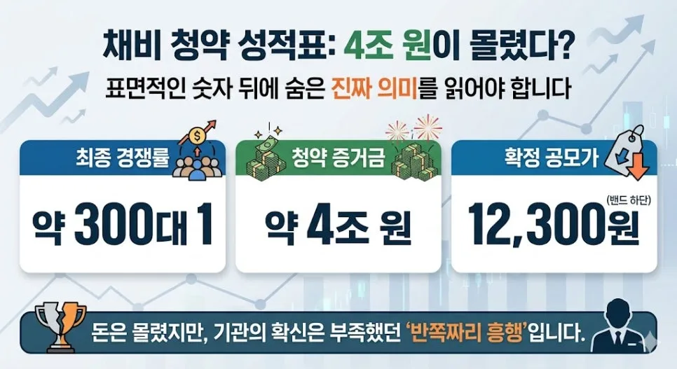 채비 공모주 청약 결과 및 상장일 전략 2026 2