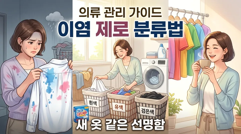 2026년 빨래 분류법: 이염 방지 시트 활용법과 색상별 분리 노하우 — 한식 레시피 — i0865