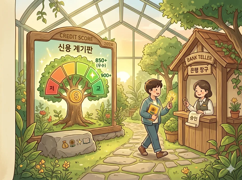 신용점수 올리는 비법 2026: 연봉보다 중요한 이유는?