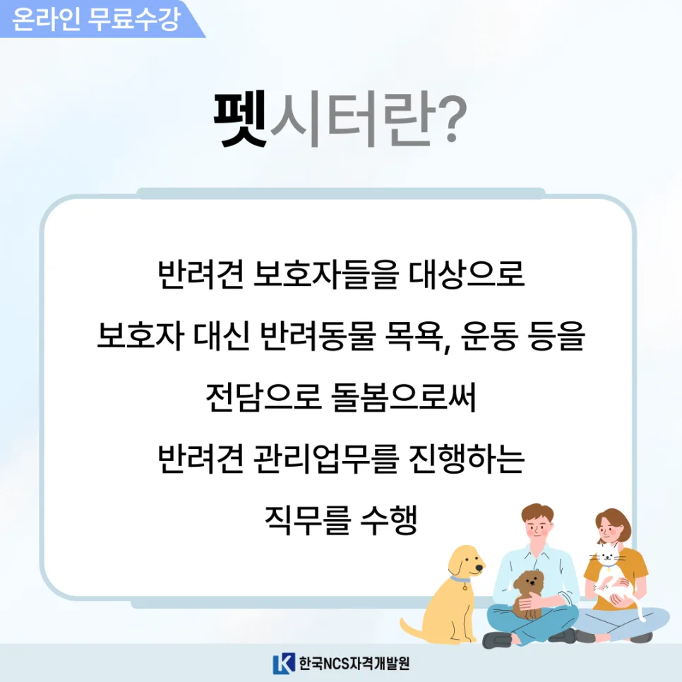 펫시터 자격증 온라인 취득 방법 2026: 4주 완성 총정리 2