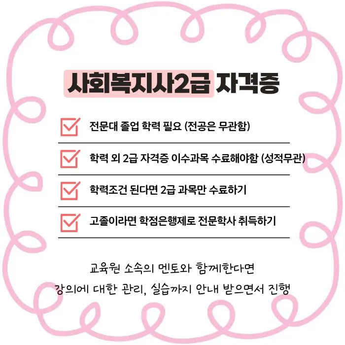 사회복지사 2급 자격증 취득 방법 2026: 시험 없이 온라인 과정 총정리 2