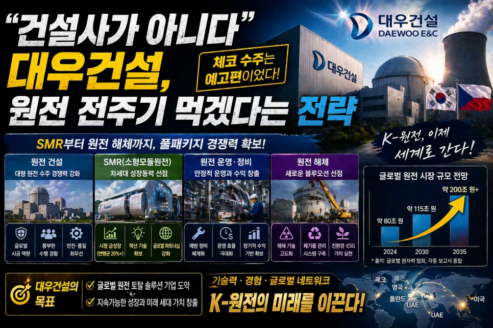 대우건설, 원전 사업 확장 2026년 전망과 투자 전략