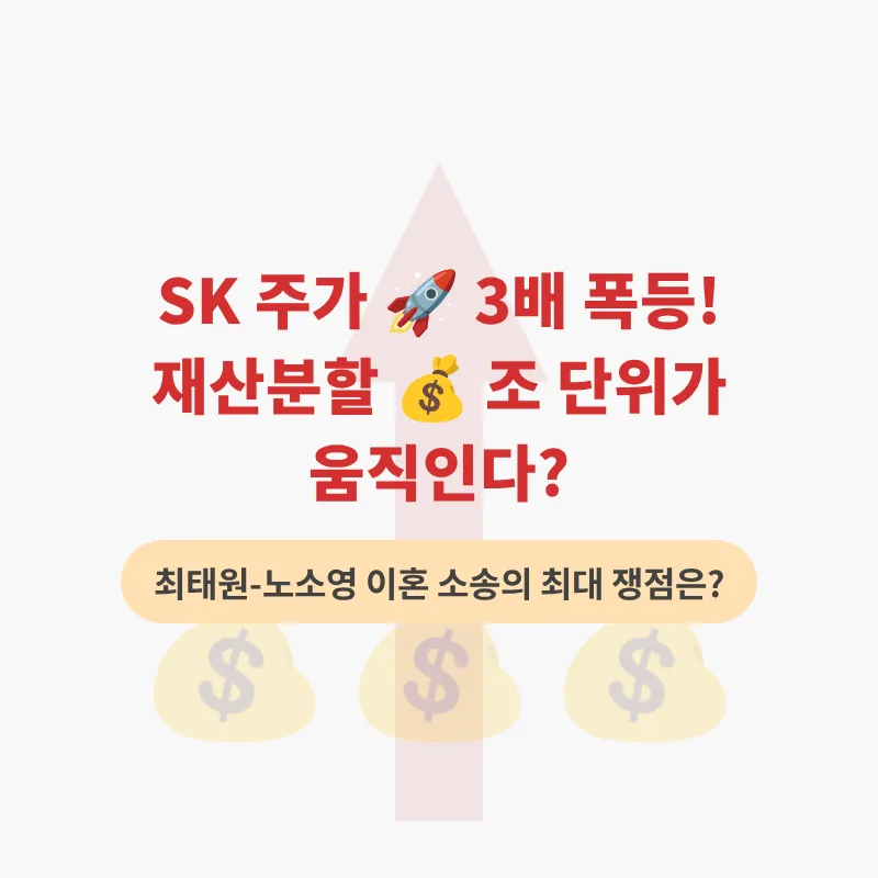 SK 주가 3배 상승, 재산분할 조 단위 영향 분석 2026 — 비즈니스·경제 — richmoneycookie 1