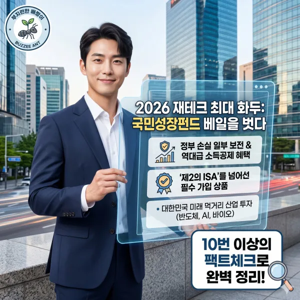 국민성장펀드 2026: 연말정산 1800만원 공제 받는 법 총정리
